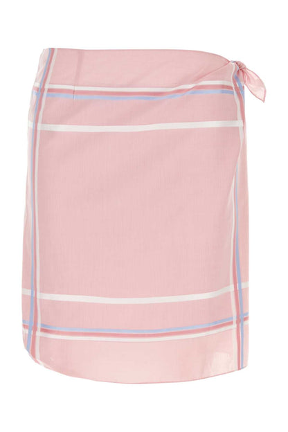 Prada Women Pink Cotton Skirt