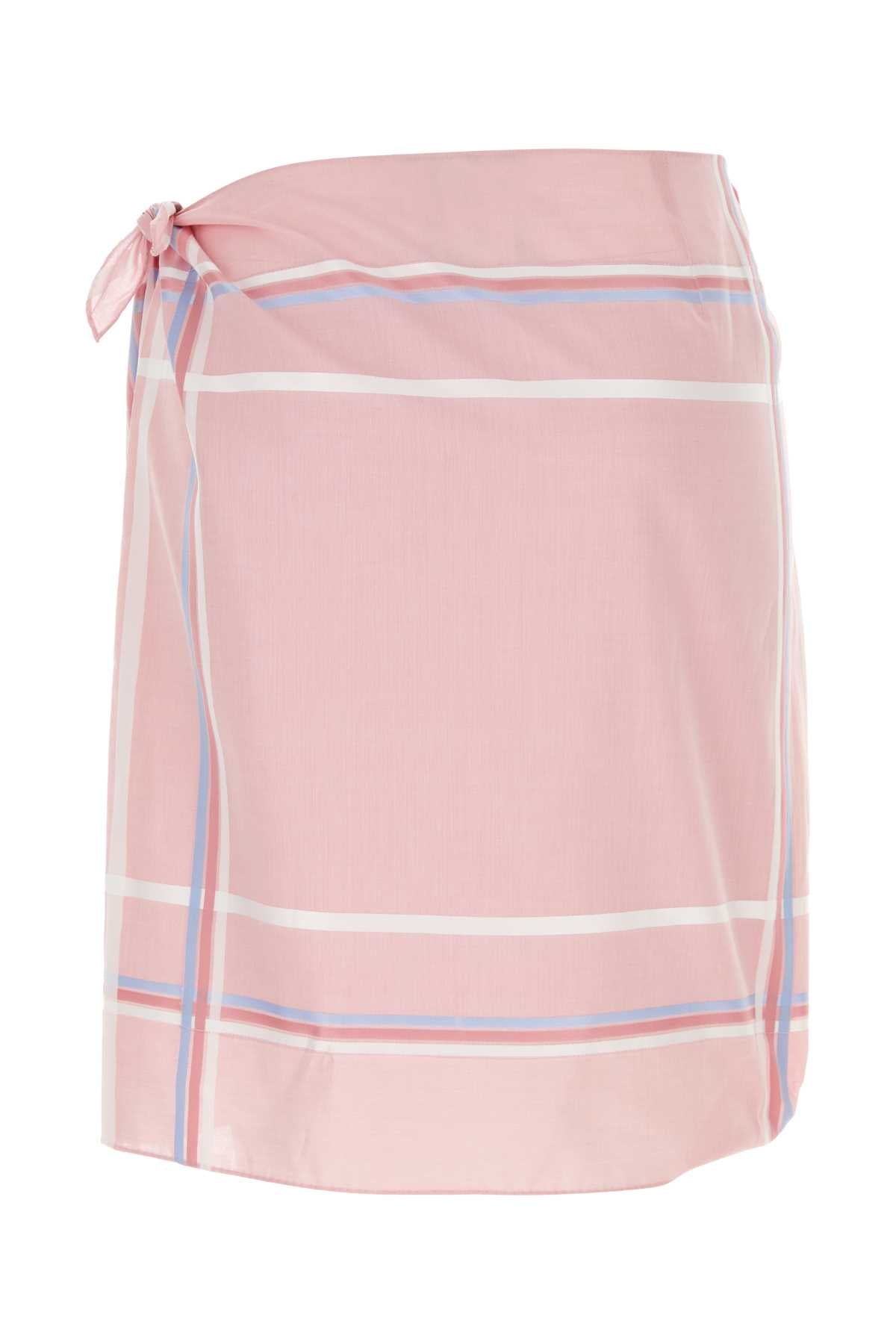 Prada Women Pink Cotton Skirt by Luosophy