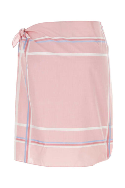 Prada Women Pink Cotton Skirt