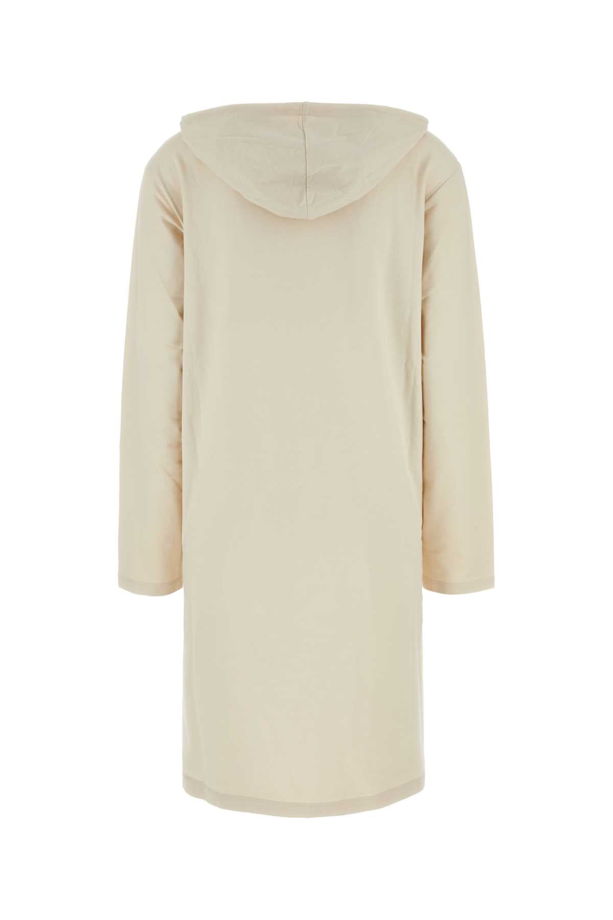 Prada Women Cream Stretch Cotton Sweatshirt Dress by Luosophy