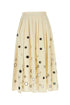 Prada Women Cream Cotton Skirt by Luosophy
