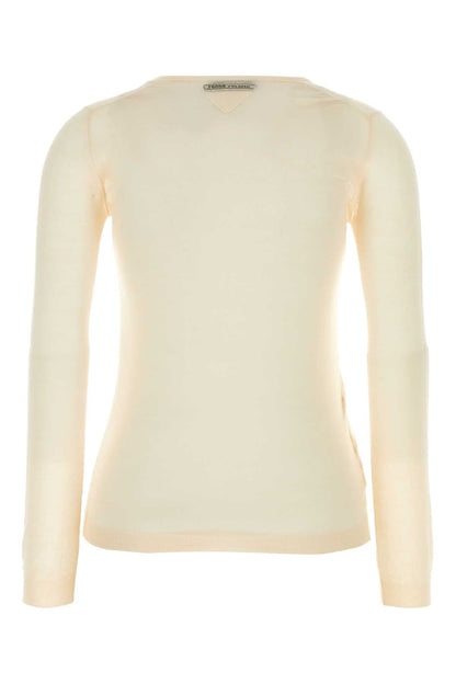 Prada Women Skin Pink Cashmere Blend Sweater by Luosophy