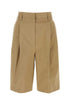 Prada Women Beige Cotton Bermuda Shorts by Luosophy