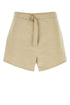 Prada Women Beige Cotton Blend Shorts by Luosophy