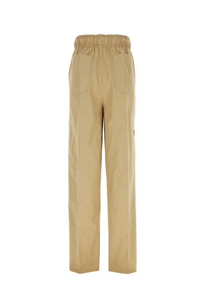 Prada Women Beige Cotton Wide-Leg Pant by Luosophy