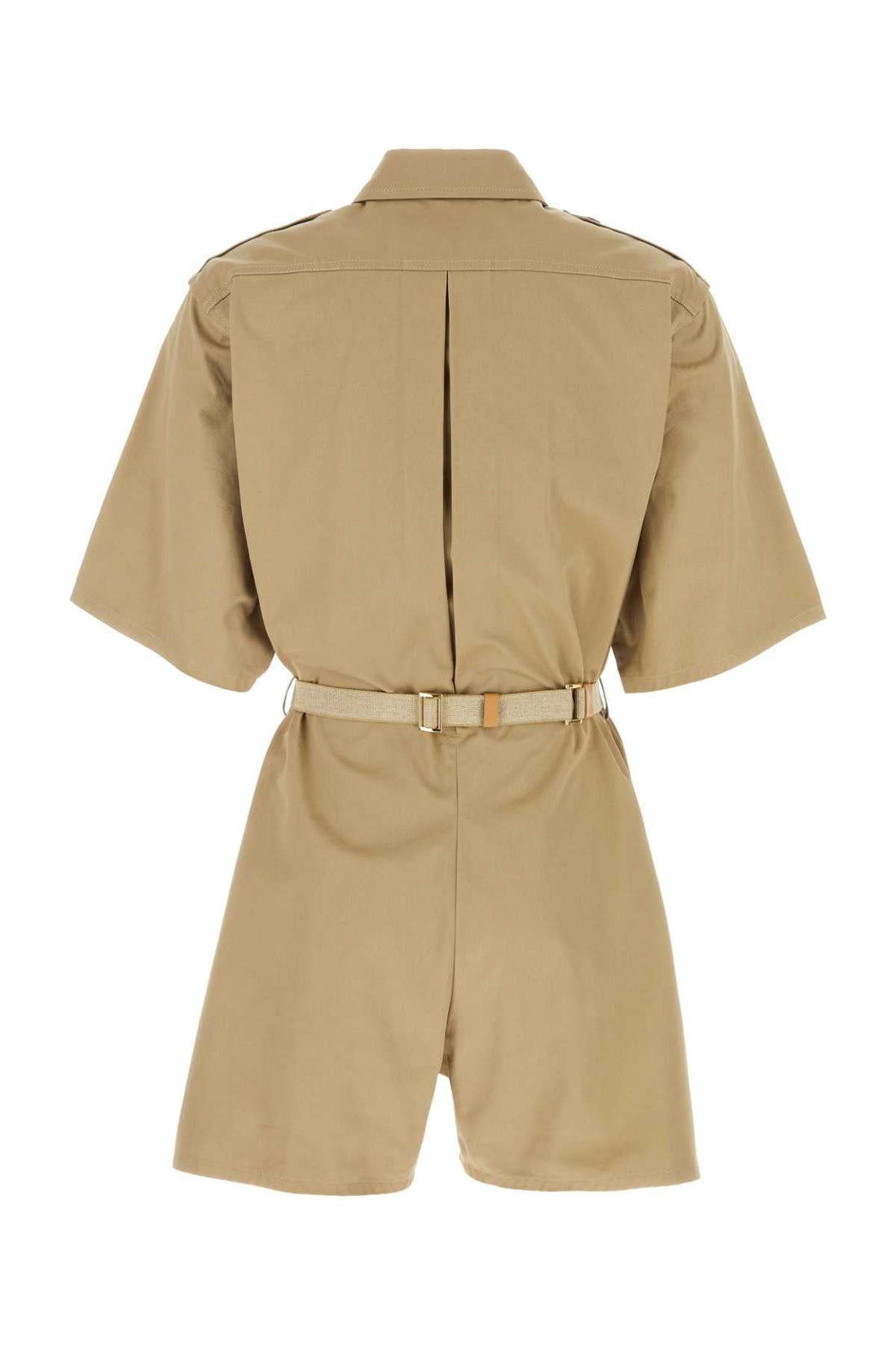Prada Women Khaki Cotton Jumpsuit by Luosophy