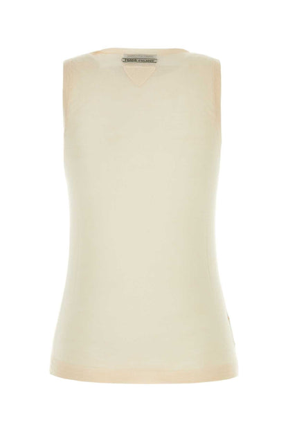 Prada Women Skin Pink Cashmere Blend Vest by Luosophy