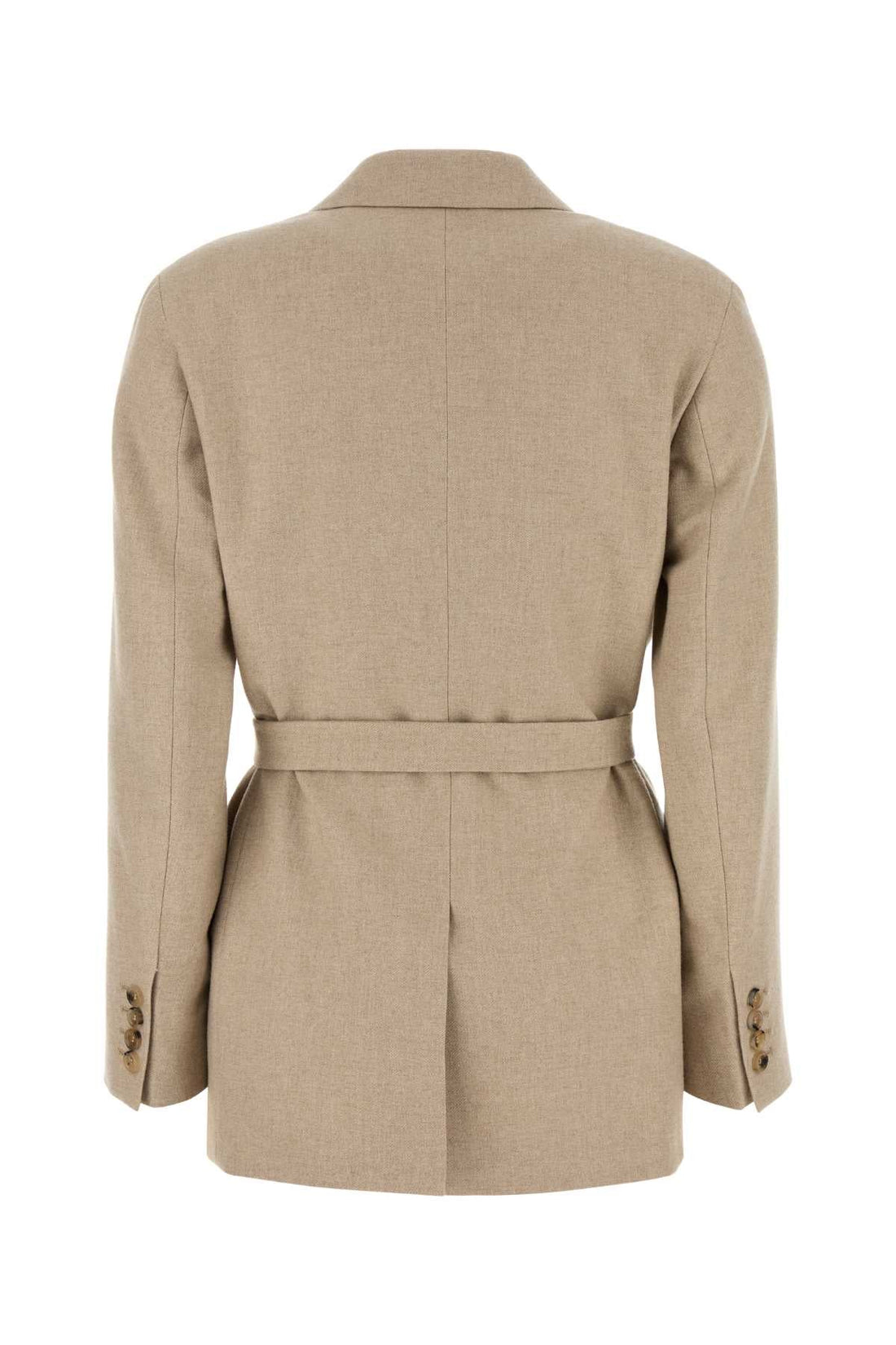Max Mara Women Cappuccino Wool Blend Randers Blazer by Luosophy