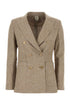 Max Mara Women Cappuccino Linen Blend Targa Blazer by Luosophy