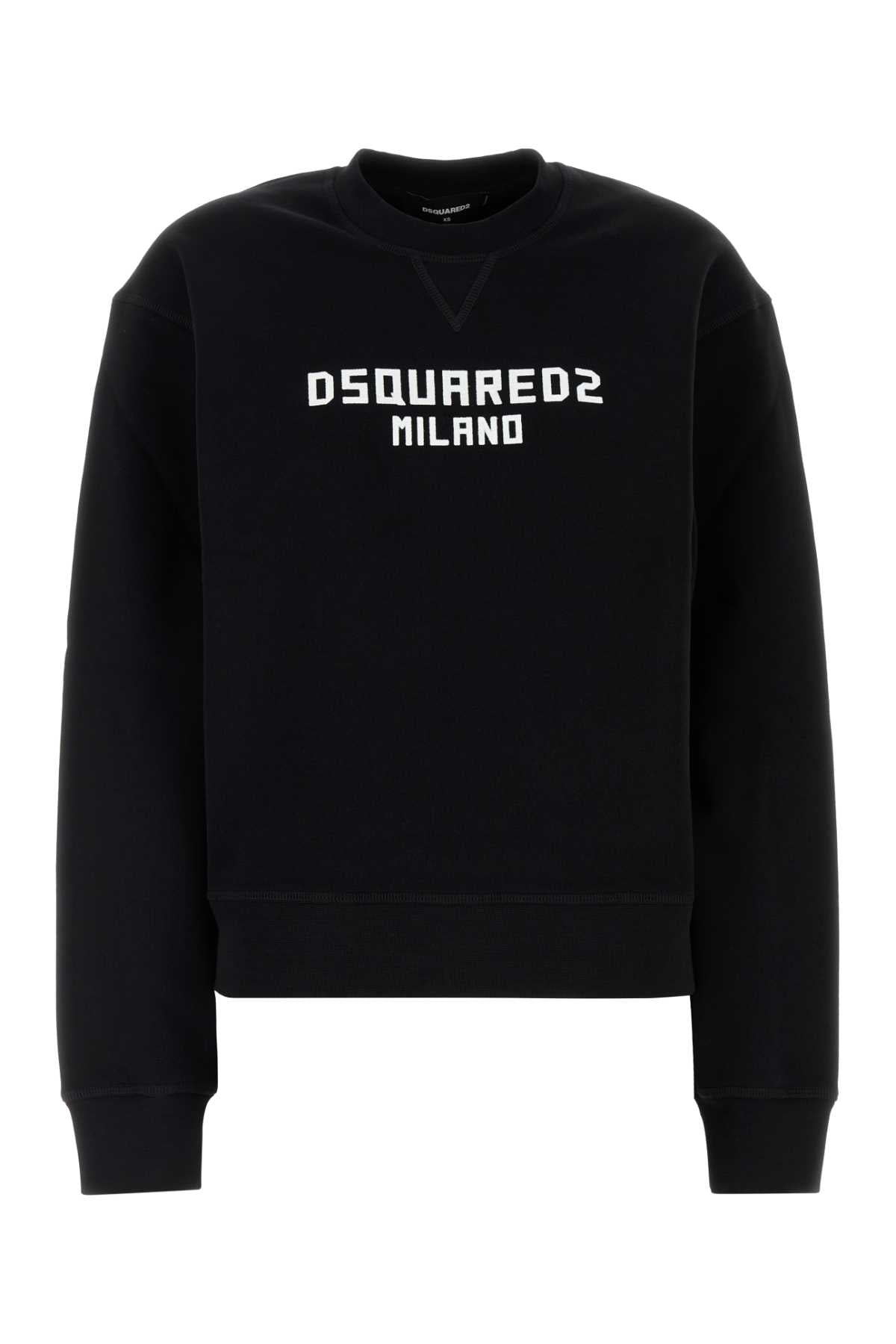 Dsquared Women Black Cotton Sweatshirt by Luosophy