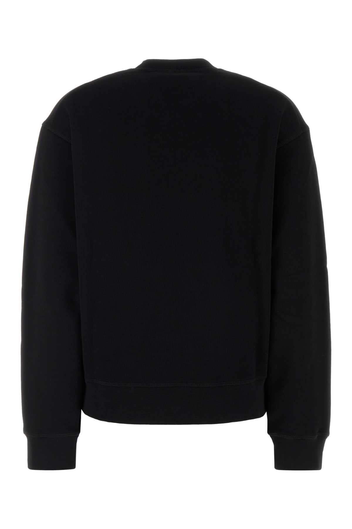 Dsquared Women Black Cotton Sweatshirt by Luosophy