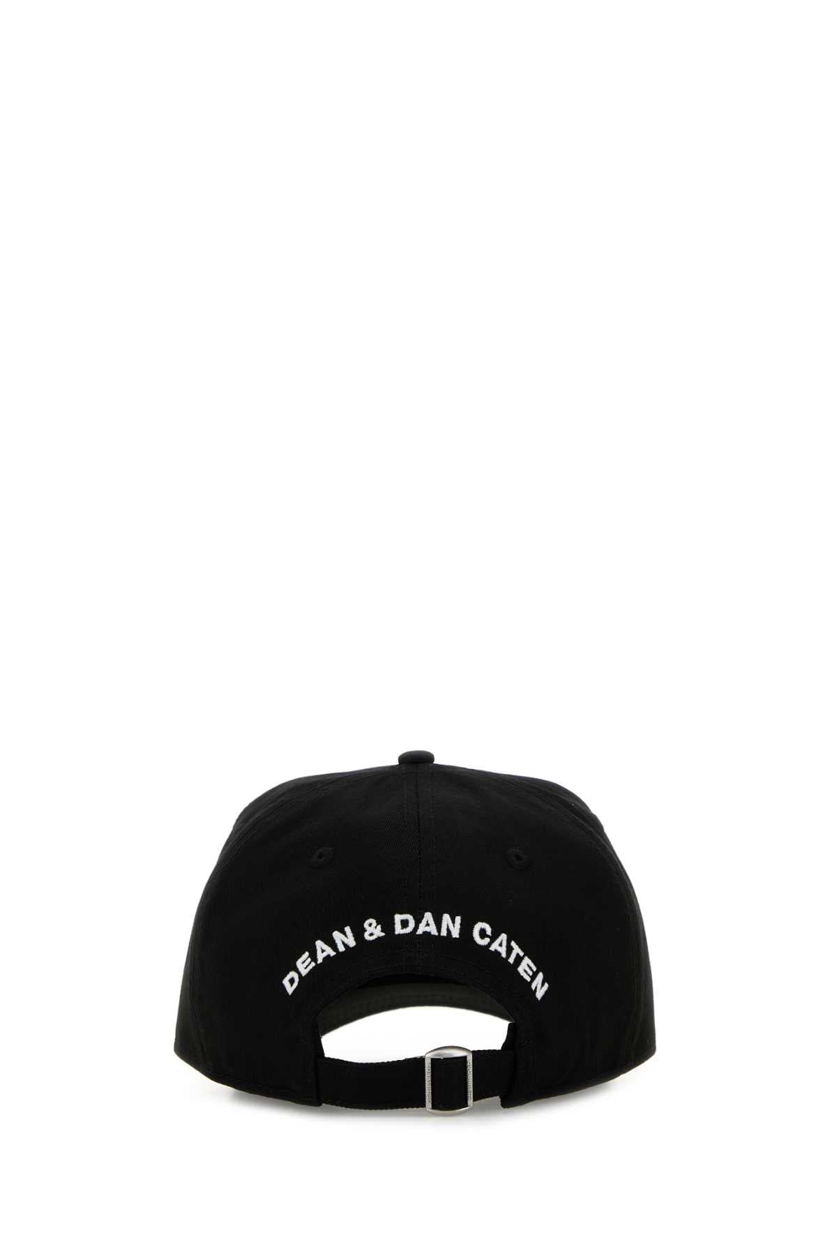 Dsquared Women Black Cotton Baseball Cap by Luosophy