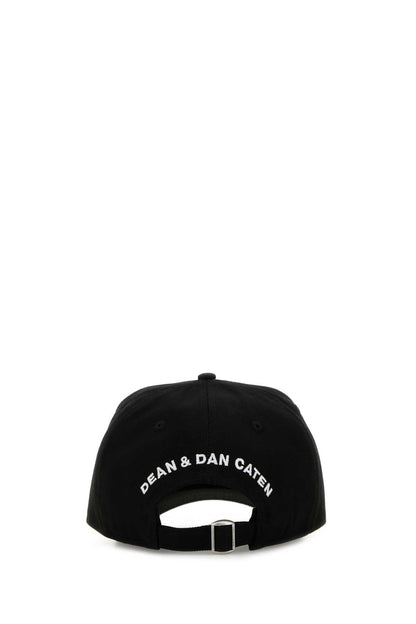 Dsquared Women Black Cotton Baseball Cap by Luosophy