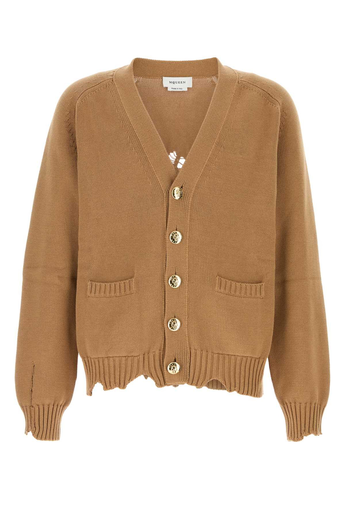 Alexander Mcqueen Men Biscuit Cotton Cardigan by Luosophy