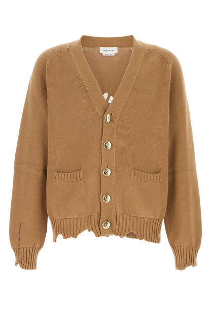 Alexander Mcqueen Men Biscuit Cotton Cardigan by Luosophy