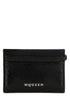 Alexander Mcqueen Men Black Leather Card Holder by Luosophy