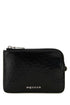 Alexander Mcqueen Men Black Leather Card Holder by Luosophy