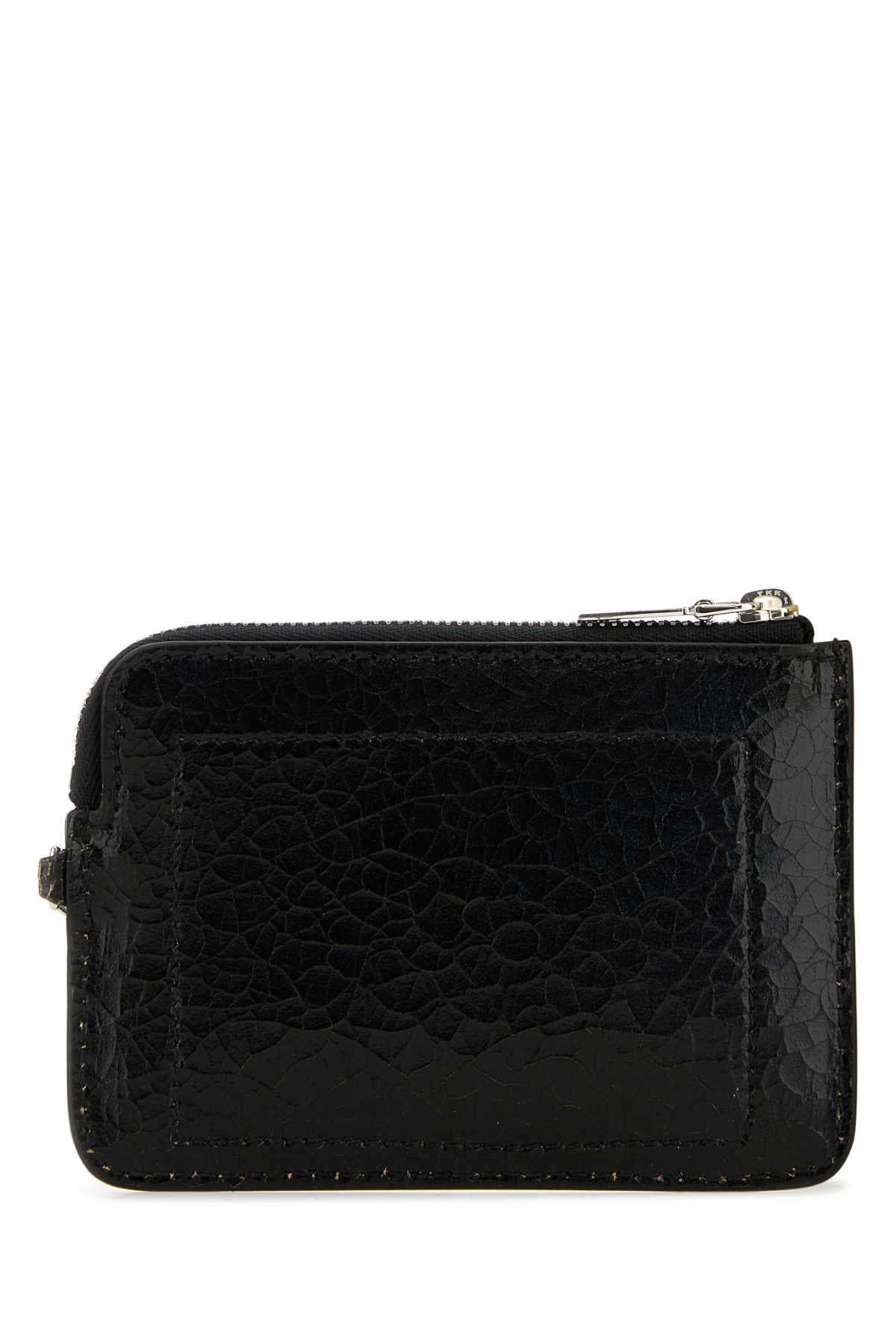 Alexander Mcqueen Men Black Leather Card Holder by Luosophy