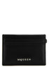 Alexander Mcqueen Women Black Leather Sling Card Holder by Luosophy