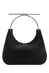 Alexander Mcqueen Women Black Leather Cross-Bar Handbag by Luosophy