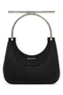 Alexander Mcqueen Women Black Leather Mini Cross-Bar Handbag by Luosophy