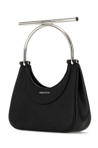 Alexander Mcqueen Women Black Leather Mini Cross-Bar Handbag by Luosophy