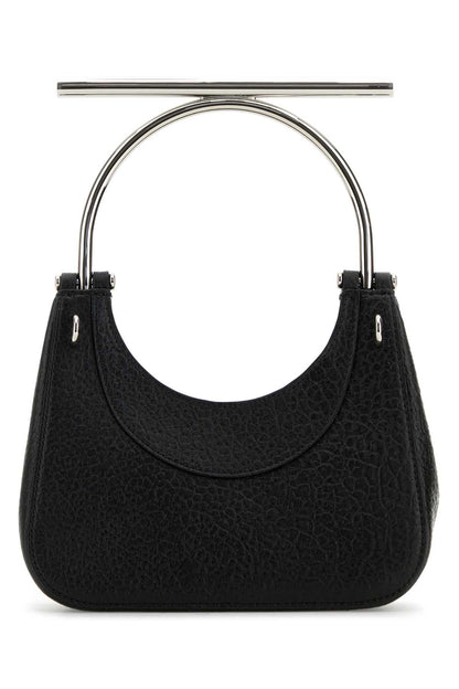 Alexander Mcqueen Women Black Leather Mini Cross-Bar Handbag by Luosophy