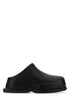 Alexander Mcqueen Women Black Leather Wave Slippers by Luosophy