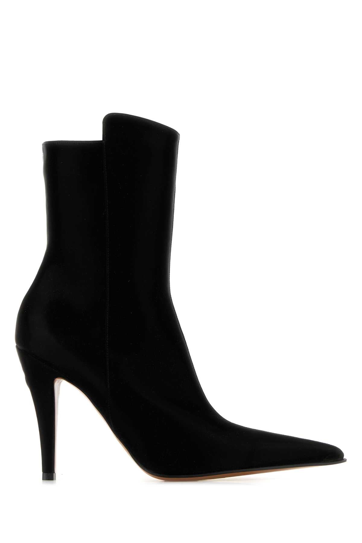 Alexander Mcqueen Women Black Fabric Birdee Ankle Boots by Luosophy