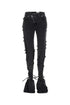 Alexander Mcqueen Women Black Denim Jeans by Luosophy
