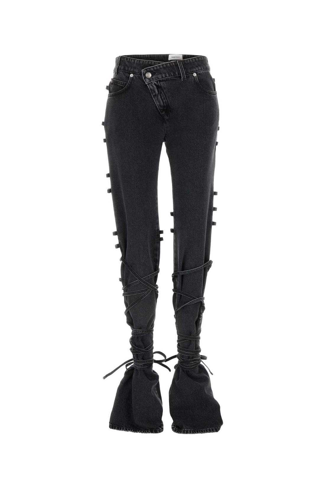 Alexander Mcqueen Women Black Denim Jeans