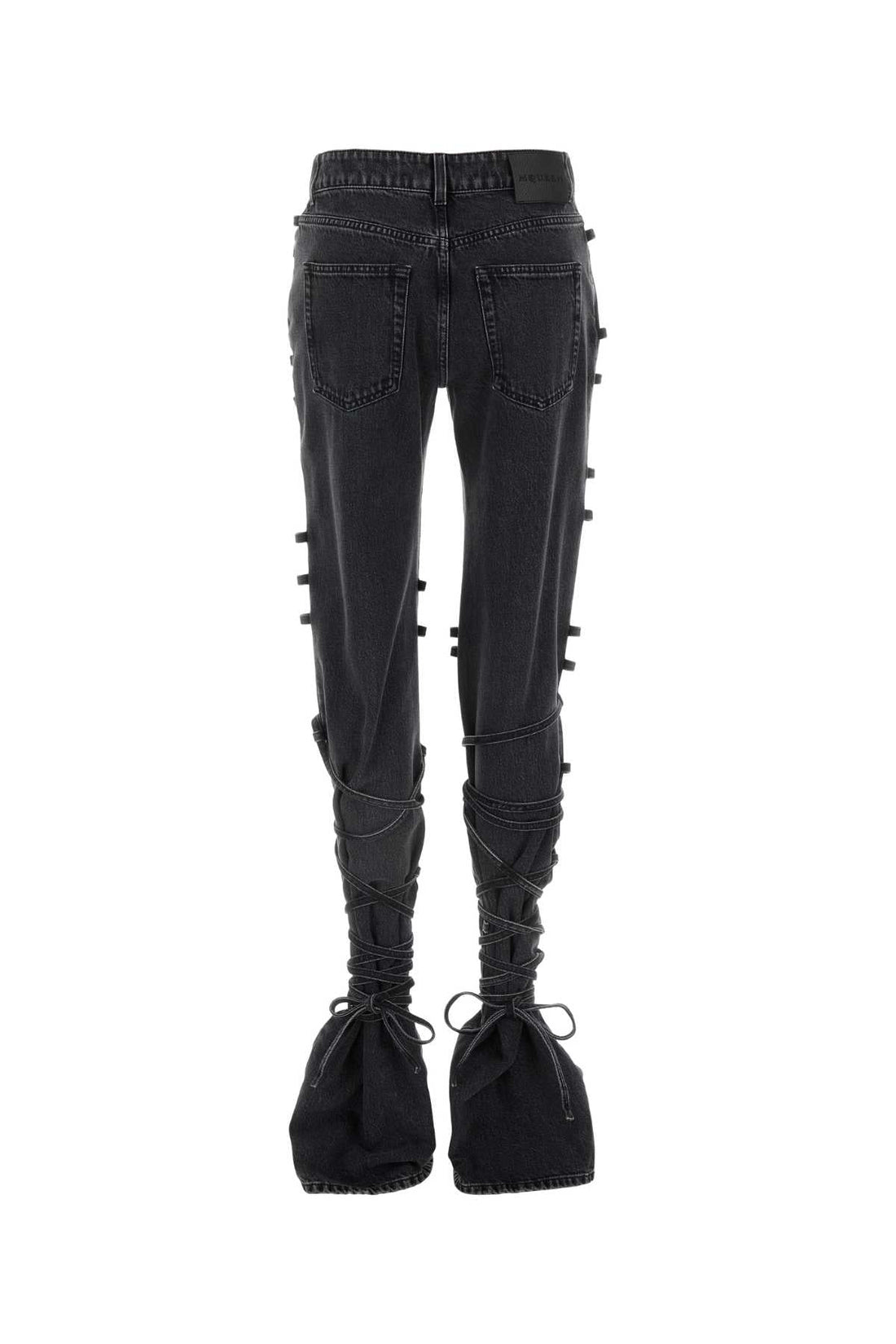 Alexander Mcqueen Women Black Denim Jeans
