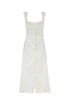 Marine Serre Women White Cotton Dress by Luosophy
