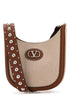 Valentino Garavani Women Two-Tone Canvas Vlogo Signature Crossbody Bag by Luosophy