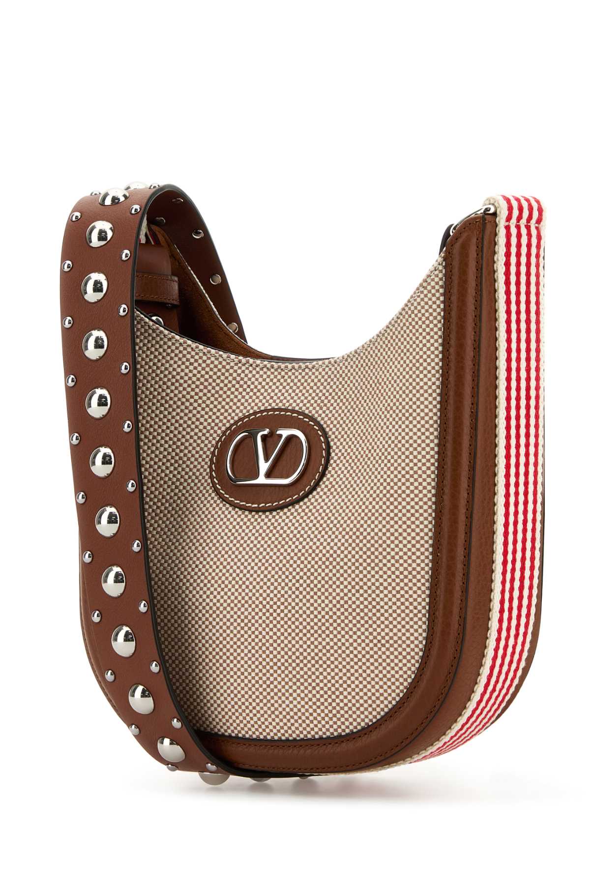 Valentino Garavani Women Two-Tone Canvas Vlogo Signature Crossbody Bag by Luosophy