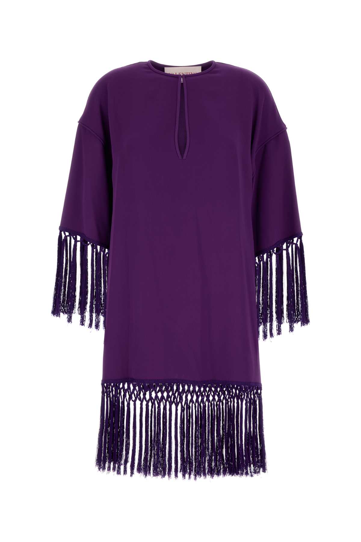Valentino Garavani Women Purple Cady Dress by Luosophy