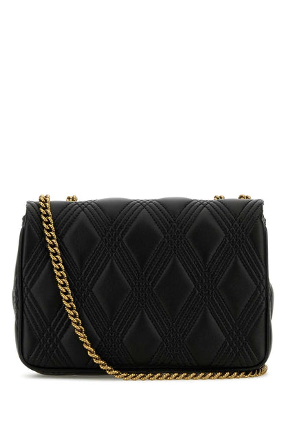 Valentino Garavani Women Black Nappa Leather Medium Quiltie 67 Shoulder Bag by Luosophy