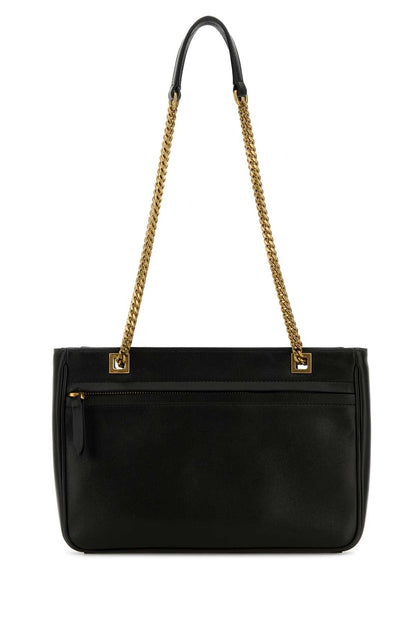 Valentino Garavani Women Black Nappa Leather Small Viva Superstar Shoulder Bag by Luosophy