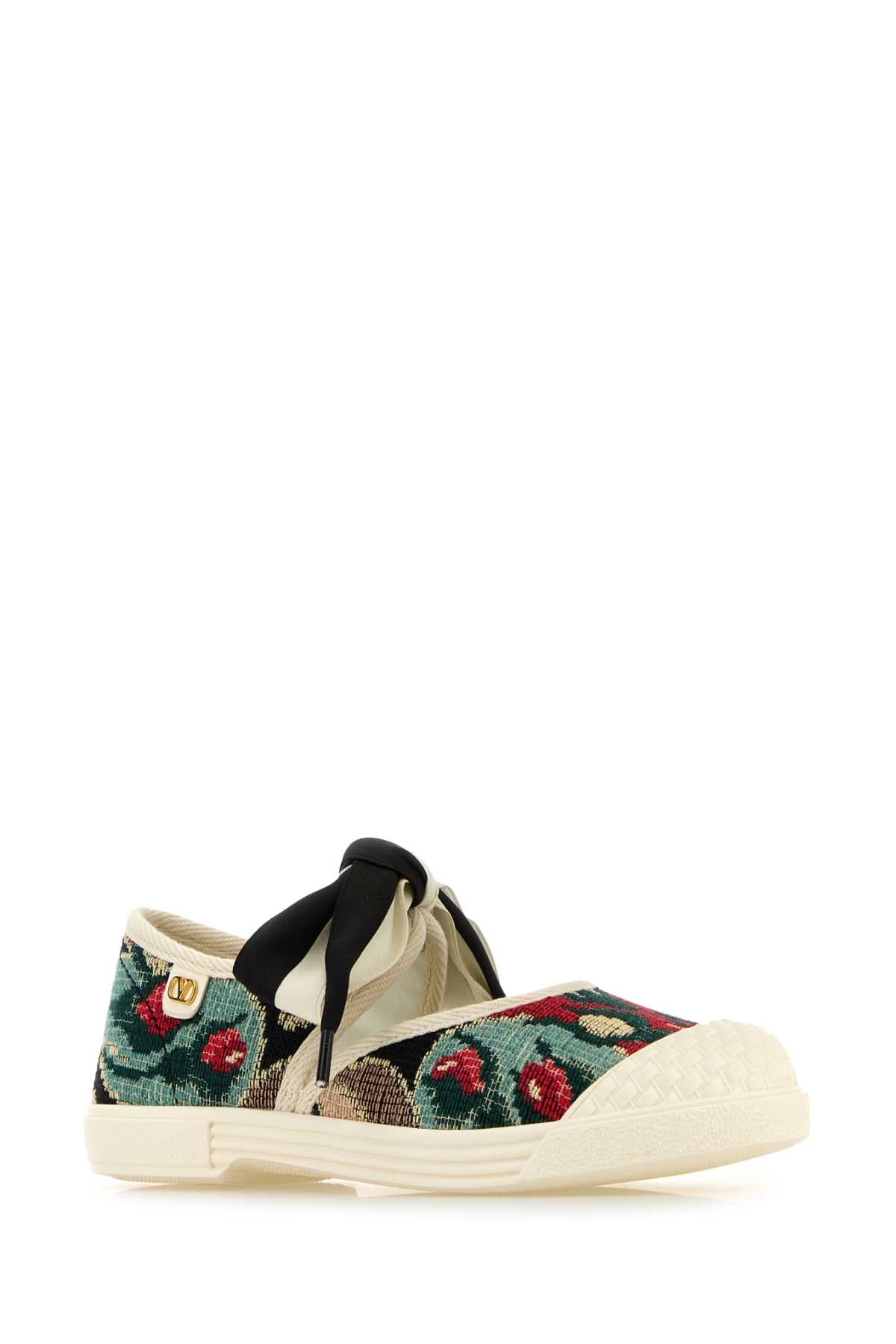 Valentino Garavani Women Embroidered Canvas Bay By Bay Slip Ons by Luosophy