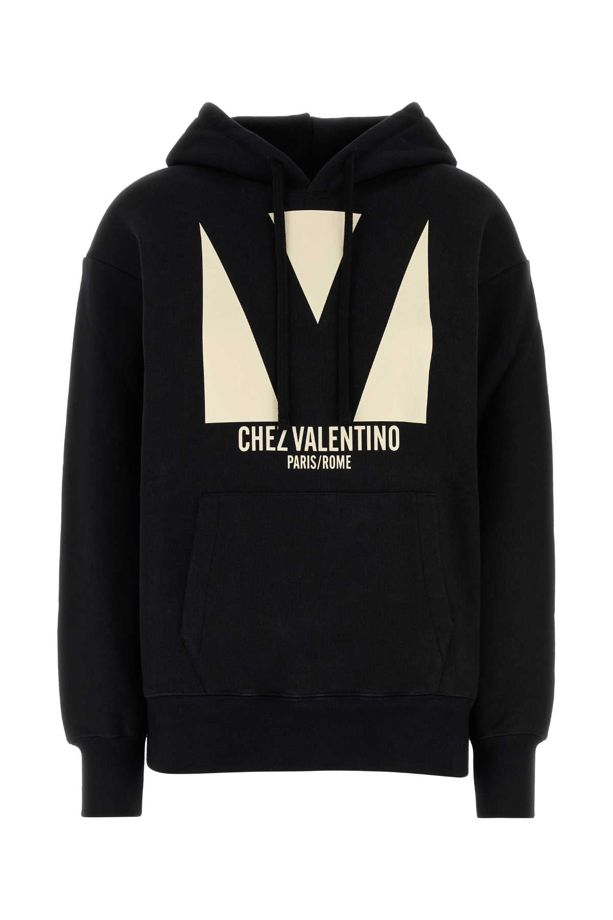 Valentino Garavani Women Black Cotton Sweatshirt by Luosophy