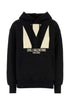Valentino Garavani Women Black Cotton Sweatshirt by Luosophy