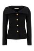 Alessandra Rich Women Black Wool Blazer by Luosophy