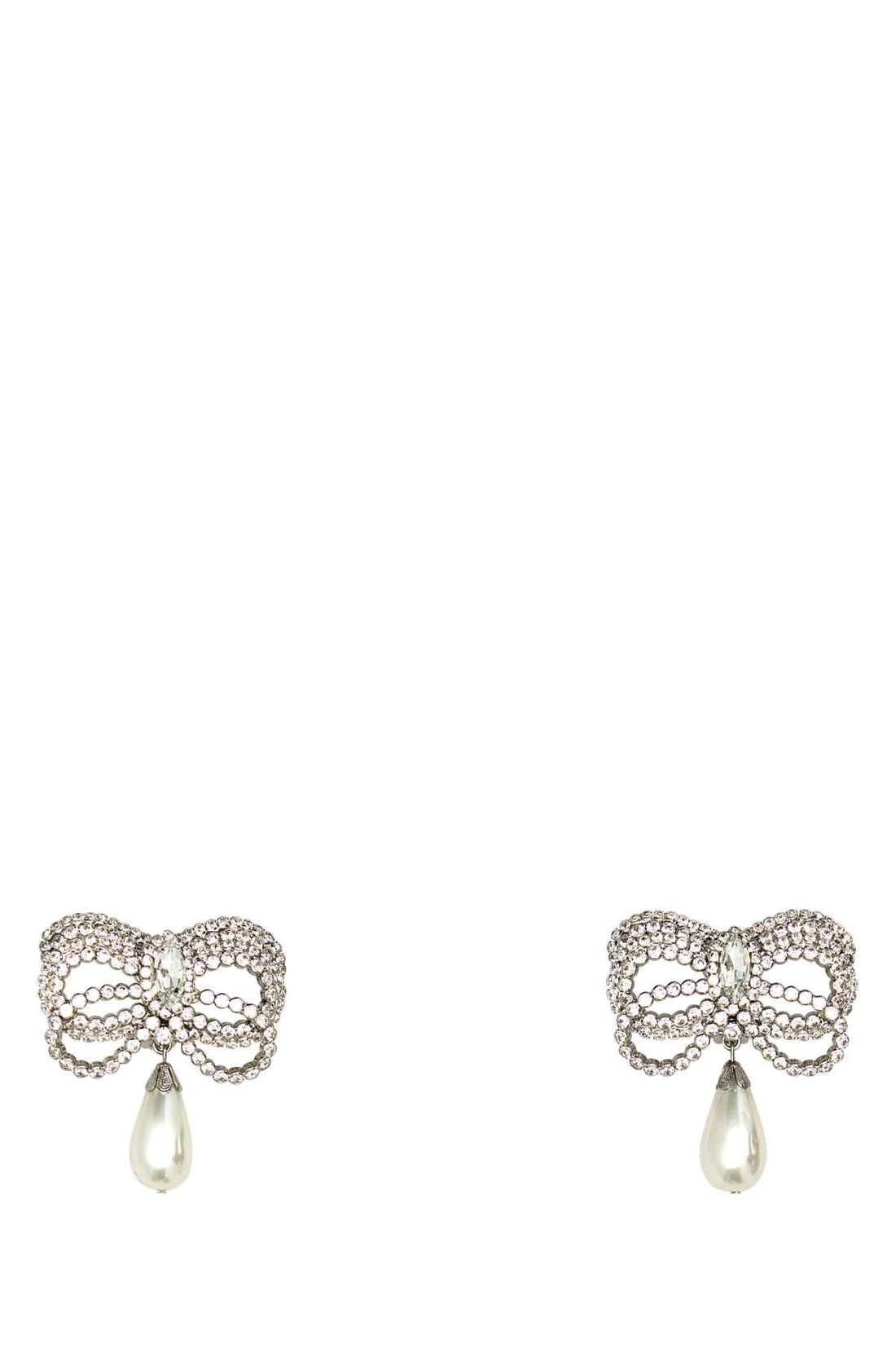 Alessandra Rich Women Embellished Metal Earrings by Luosophy