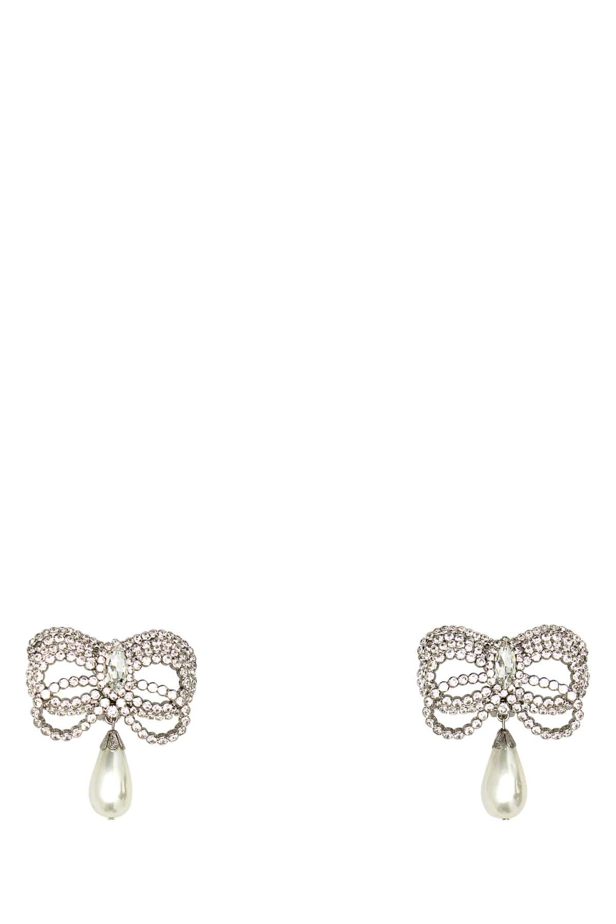 Alessandra Rich Women Embellished Metal Earrings by Luosophy