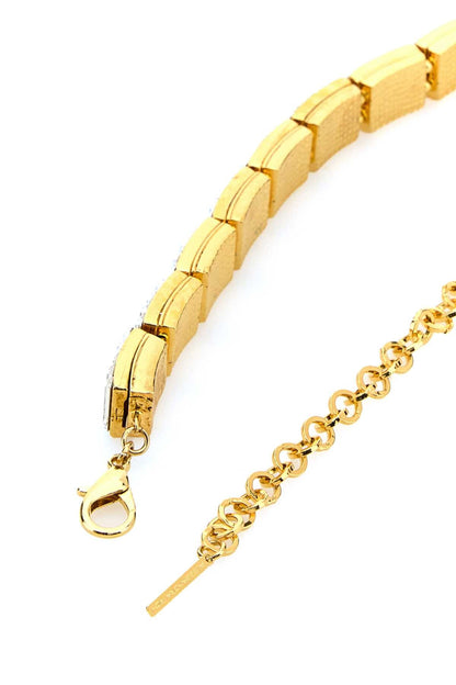Alessandra Rich Women Embellished Metal Choker by Luosophy