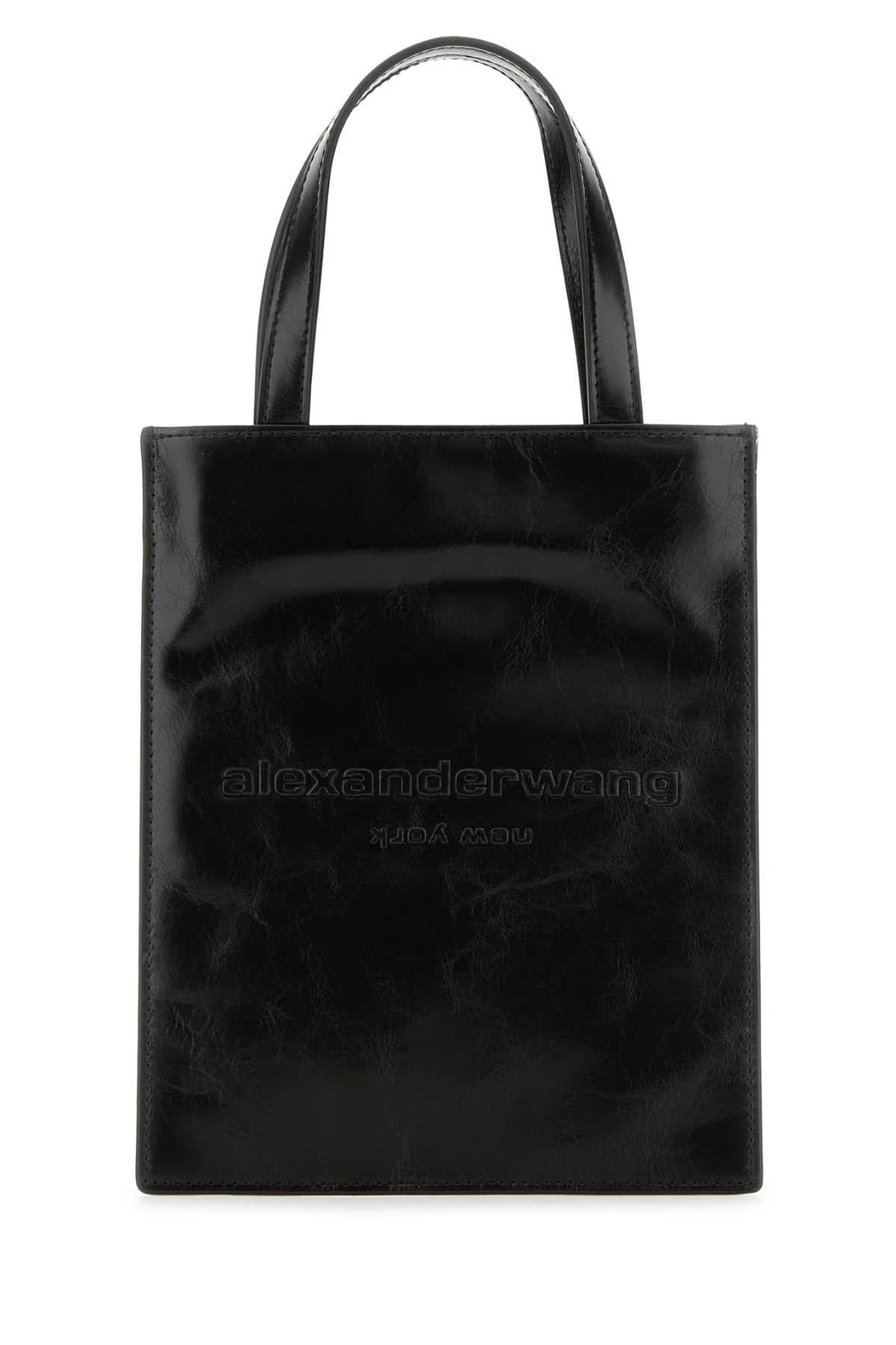 Alexander Wang Women Black Leather Small Pinch Handbag by Luosophy