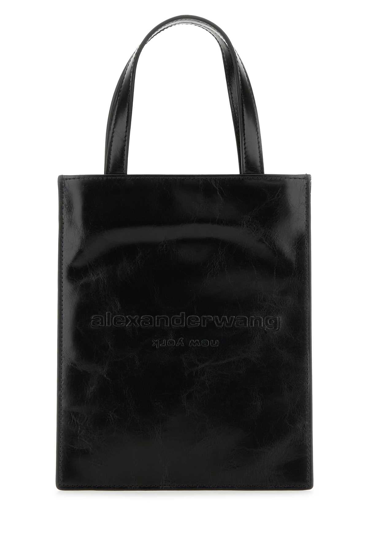 Alexander Wang Women Black Leather Small Pinch Handbag by Luosophy