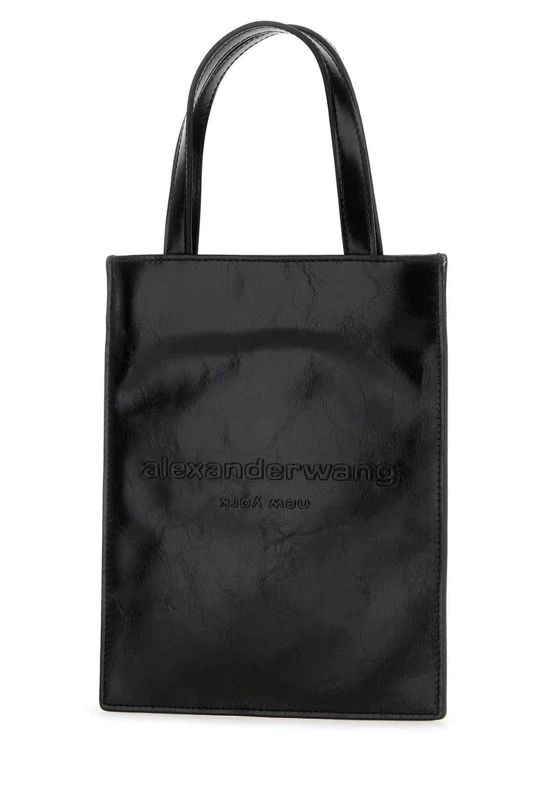 Alexander Wang Women Black Leather Small Pinch Handbag by Luosophy