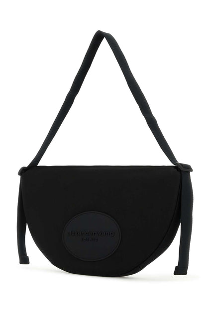 Alexander Wang Women Black Canvas Large Bo Shoulder Bag by Luosophy