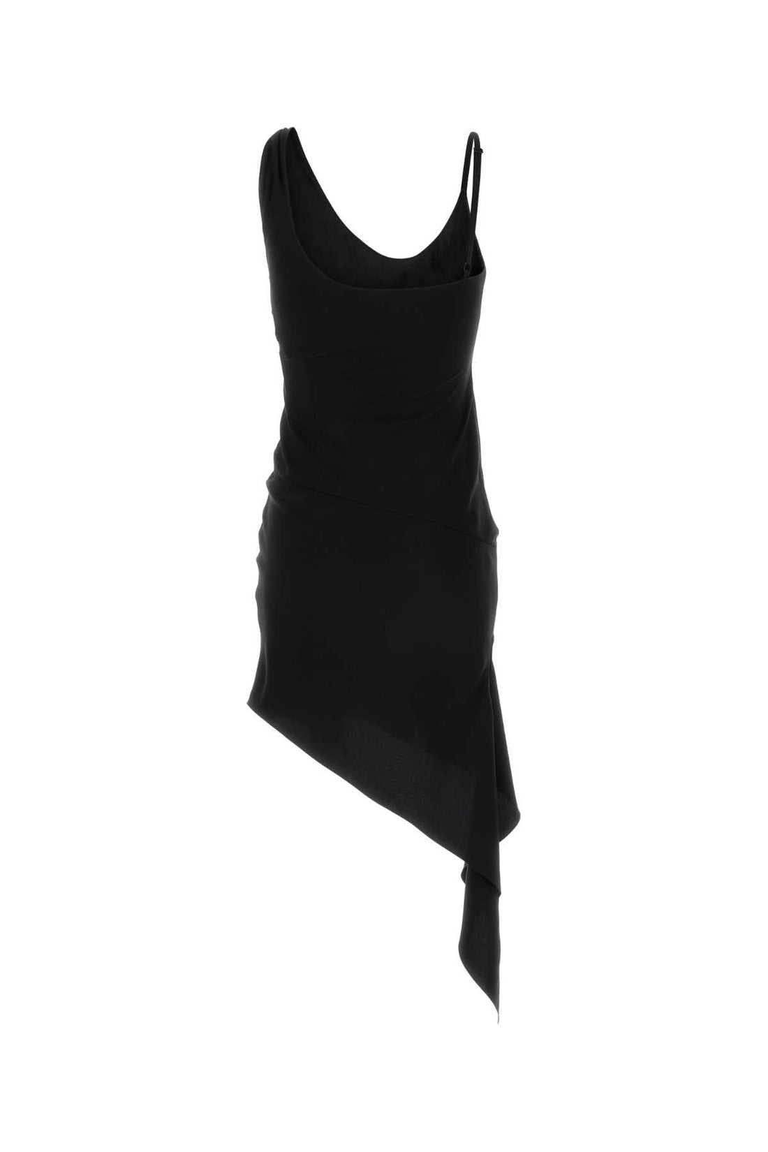 Courreges Women Black Polyester Mini Dress by Luosophy